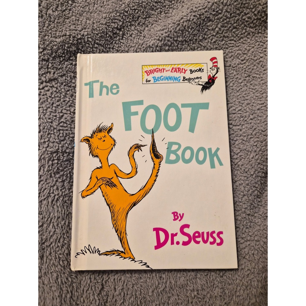 Dr Seuss The Foot Book Hardcover Bright and Early Beginning Beginners Grolier